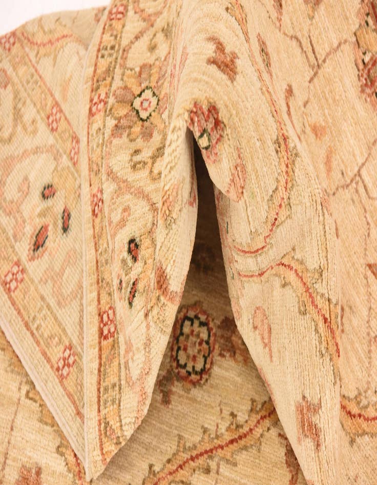 Detail image of  2' 7 x 16' 7  Hand Knotted Peshawar Ziegler Runner Rug