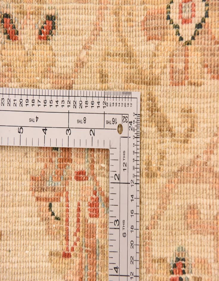 Detail image of  2' 7 x 16' 7  Hand Knotted Peshawar Ziegler Runner Rug