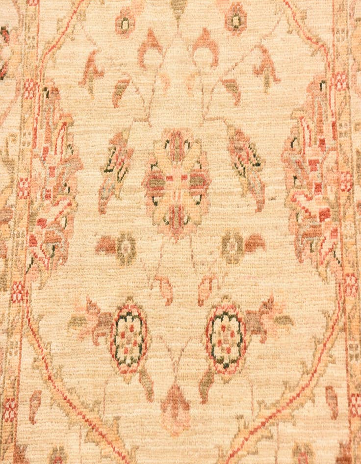 Detail image of  2' 7 x 16' 7  Hand Knotted Peshawar Ziegler Runner Rug