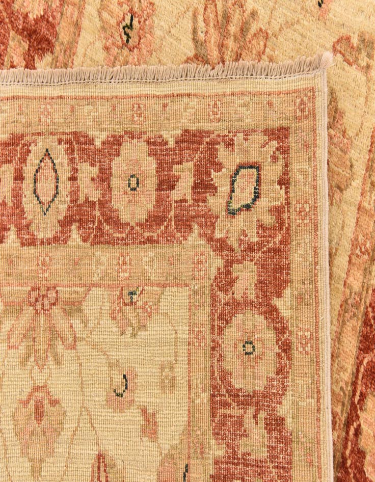 Detail image of  2' 7 x 9' 6  Hand Knotted Peshawar Ziegler Runner Rug