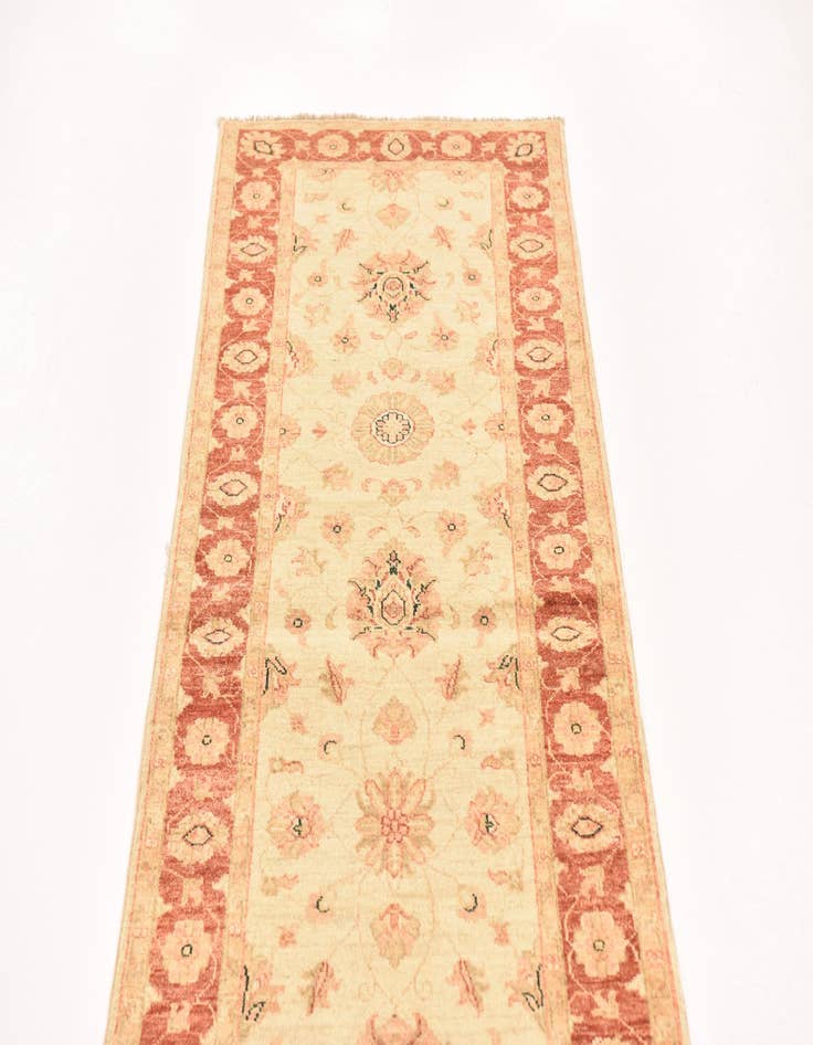 Detail image of  2' 7 x 9' 6  Hand Knotted Peshawar Ziegler Runner Rug