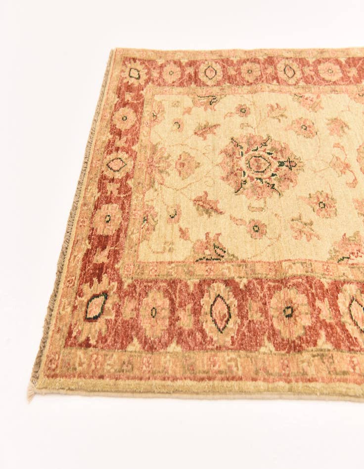 Detail image of  2' 7 x 9' 6  Hand Knotted Peshawar Ziegler Runner Rug