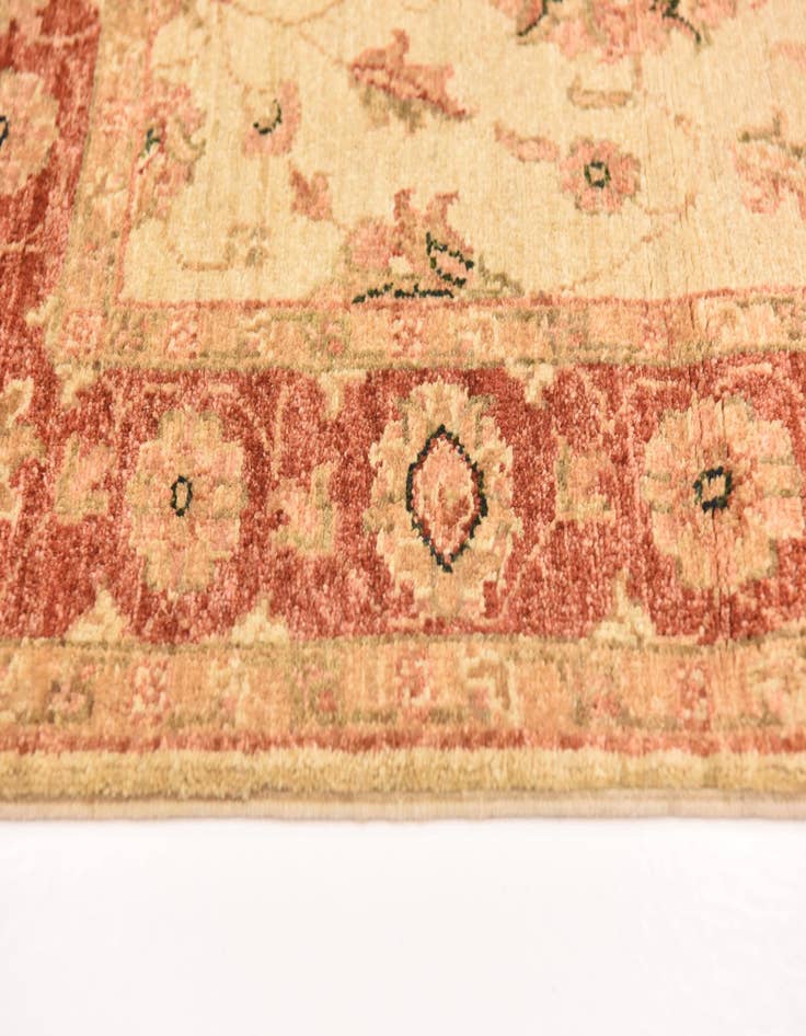 Detail image of  2' 7 x 9' 6  Hand Knotted Peshawar Ziegler Runner Rug