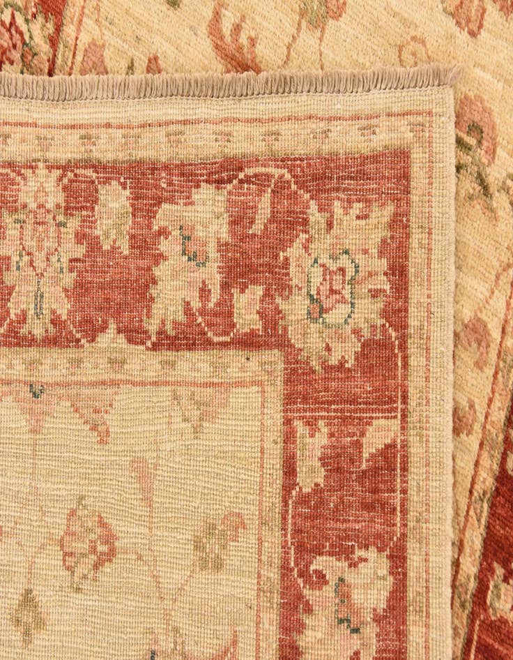 Detail image of  2' 7 x 9' 7  Hand Knotted Peshawar Ziegler Runner Rug
