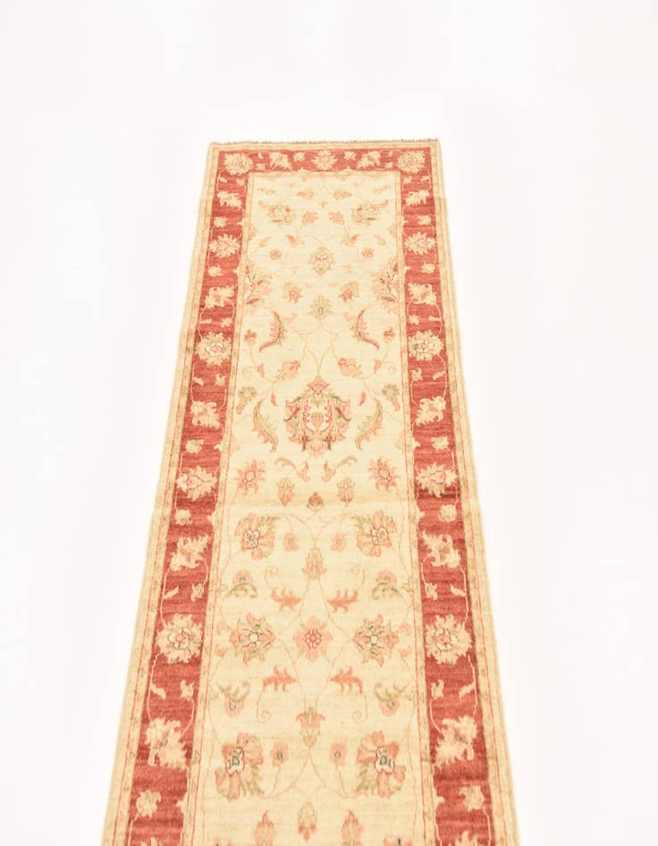 Detail image of  2' 7 x 9' 7  Hand Knotted Peshawar Ziegler Runner Rug