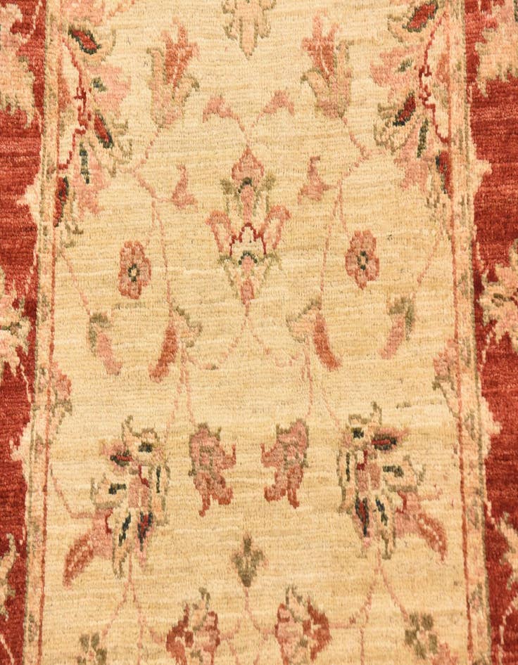 Detail image of  2' 7 x 9' 7  Hand Knotted Peshawar Ziegler Runner Rug