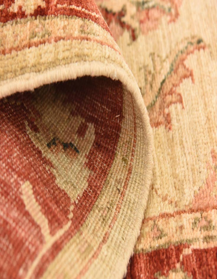 Detail image of  2' 7 x 9' 7  Hand Knotted Peshawar Ziegler Runner Rug