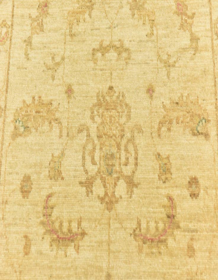 Detail image of  2' 8 x 9' 10  Hand Knotted Peshawar Ziegler Wool Runner Rug