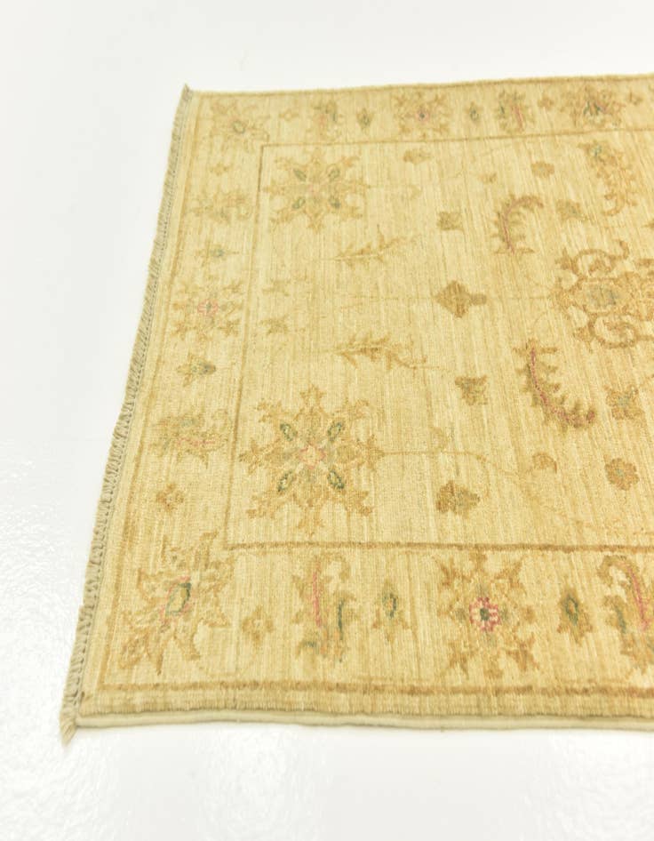 Detail image of  2' 8 x 9' 10  Hand Knotted Peshawar Ziegler Wool Runner Rug