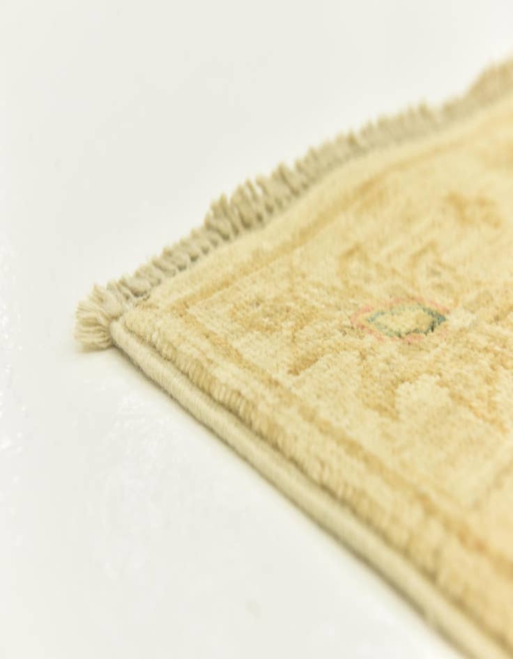Detail image of  2' 8 x 9' 10  Hand Knotted Peshawar Ziegler Wool Runner Rug