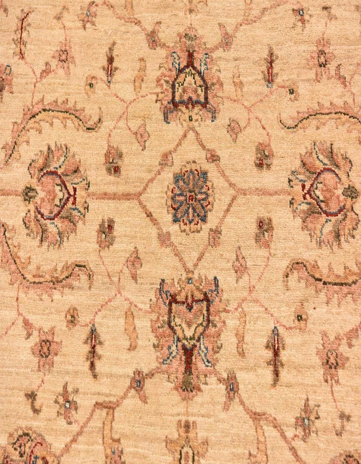Detail image of  4' 10 x 14' 9  Hand Knotted Peshawar Ziegler Runner Rug
