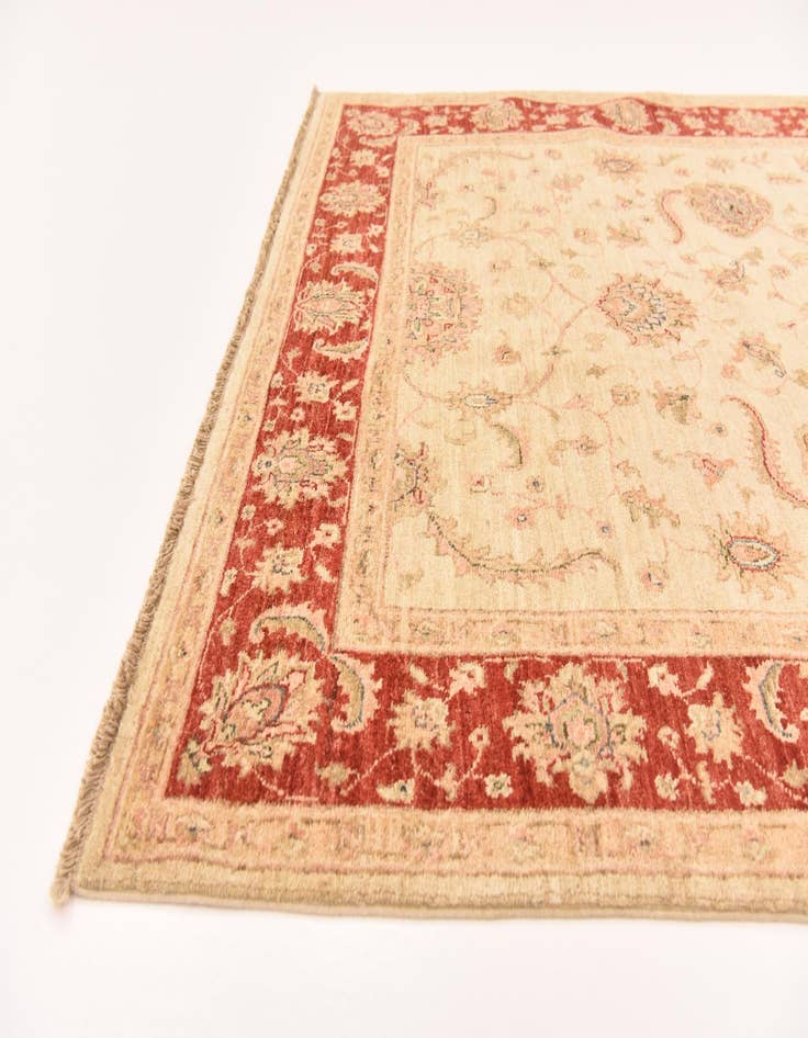 Detail image of  4' 10 x 14' 9  Hand Knotted Peshawar Ziegler Runner Rug