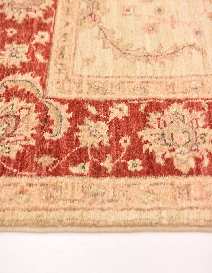 Detail image of  4' 10 x 14' 9  Hand Knotted Peshawar Ziegler Runner Rug