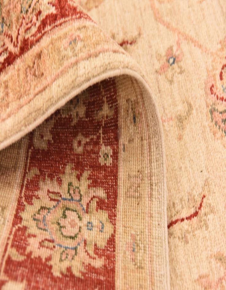 Detail image of  4' 10 x 14' 9  Hand Knotted Peshawar Ziegler Runner Rug