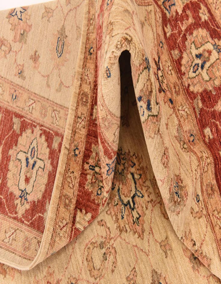 Detail image of  5' 6 x 19' 8  Hand Knotted Peshawar Ziegler Runner Rug