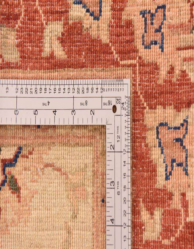 Detail image of  5' 6 x 19' 8  Hand Knotted Peshawar Ziegler Runner Rug
