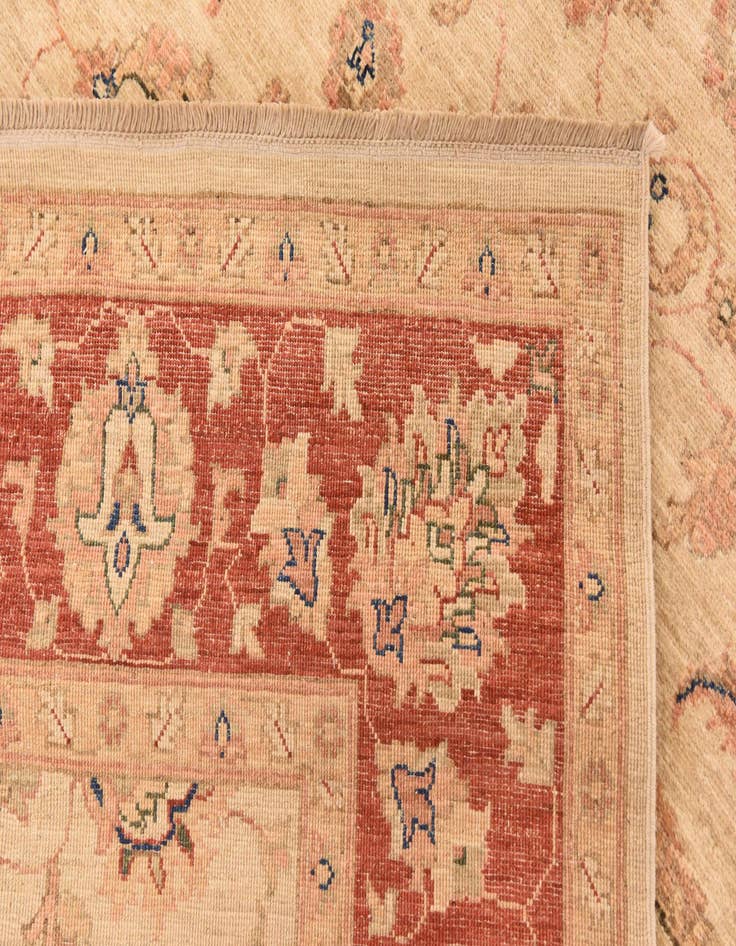 Detail image of  5' 6 x 19' 8  Hand Knotted Peshawar Ziegler Runner Rug