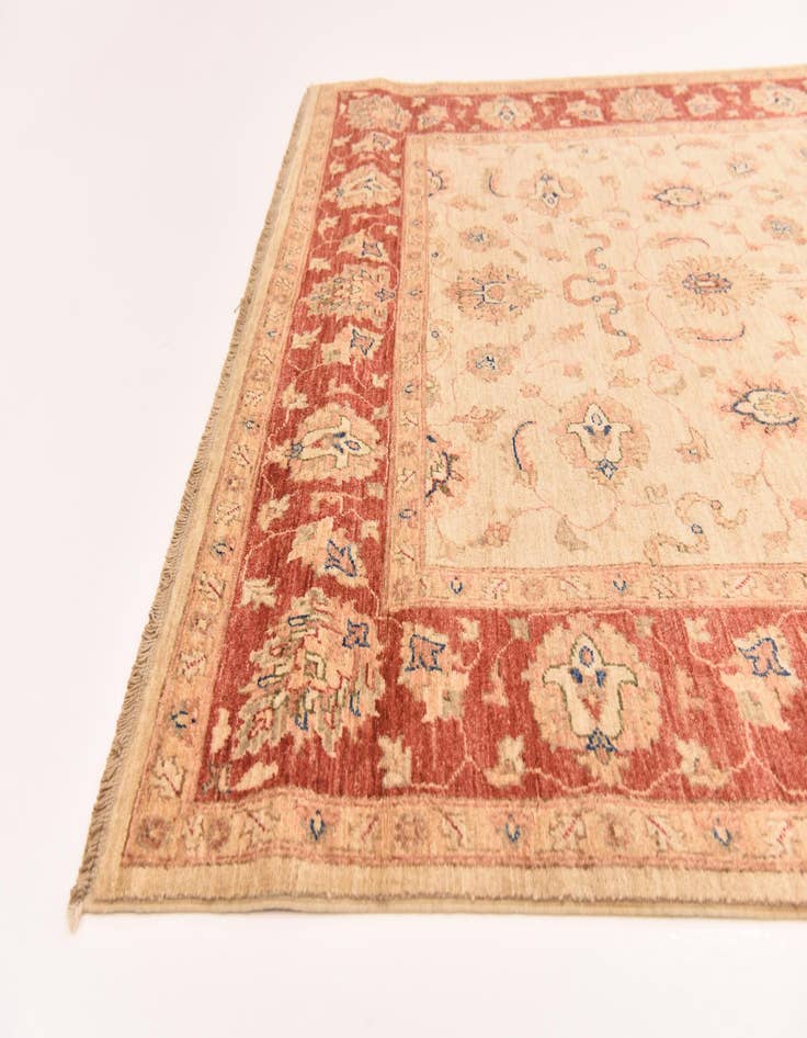 Detail image of  5' 6 x 19' 8  Hand Knotted Peshawar Ziegler Runner Rug