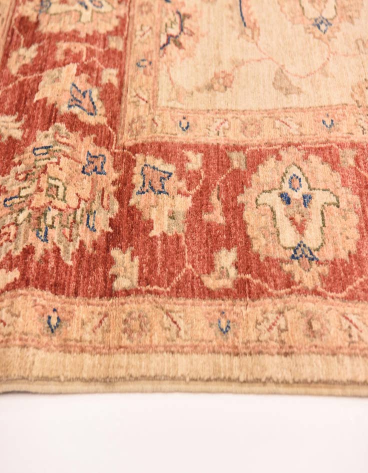 Detail image of  5' 6 x 19' 8  Hand Knotted Peshawar Ziegler Runner Rug