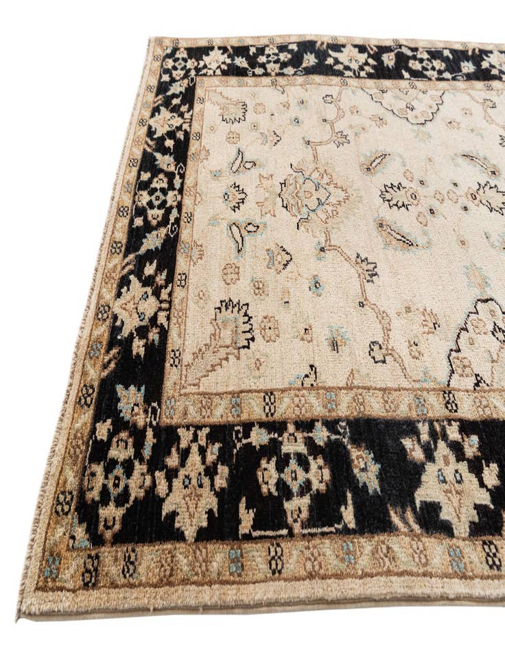 Detail image of  3' 3 x 17' 1  Hand Knotted Peshawar Ziegler Runner Rug