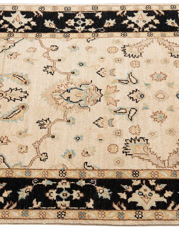 Detail image of  3' 3 x 17' 1  Hand Knotted Peshawar Ziegler Runner Rug