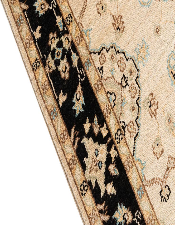 Detail image of  3' 3 x 17' 1  Hand Knotted Peshawar Ziegler Runner Rug