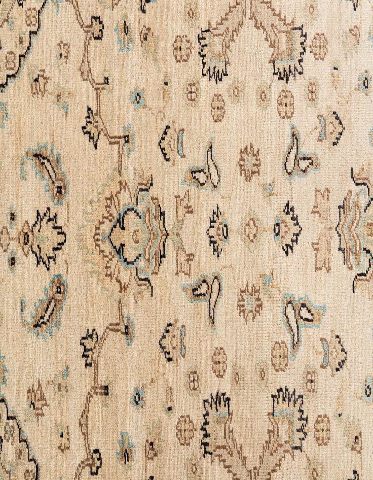 Detail image of  3' 3 x 17' 1  Hand Knotted Peshawar Ziegler Runner Rug