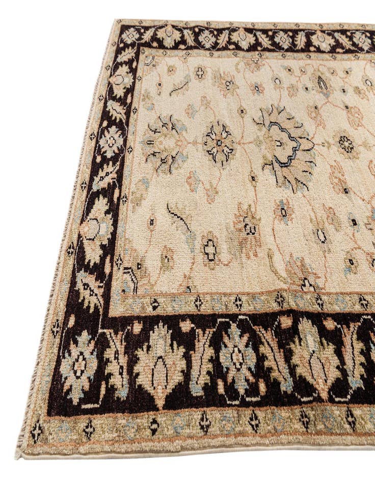 Detail image of  3' x 19' 4  Hand Knotted Peshawar Ziegler Runner Rug