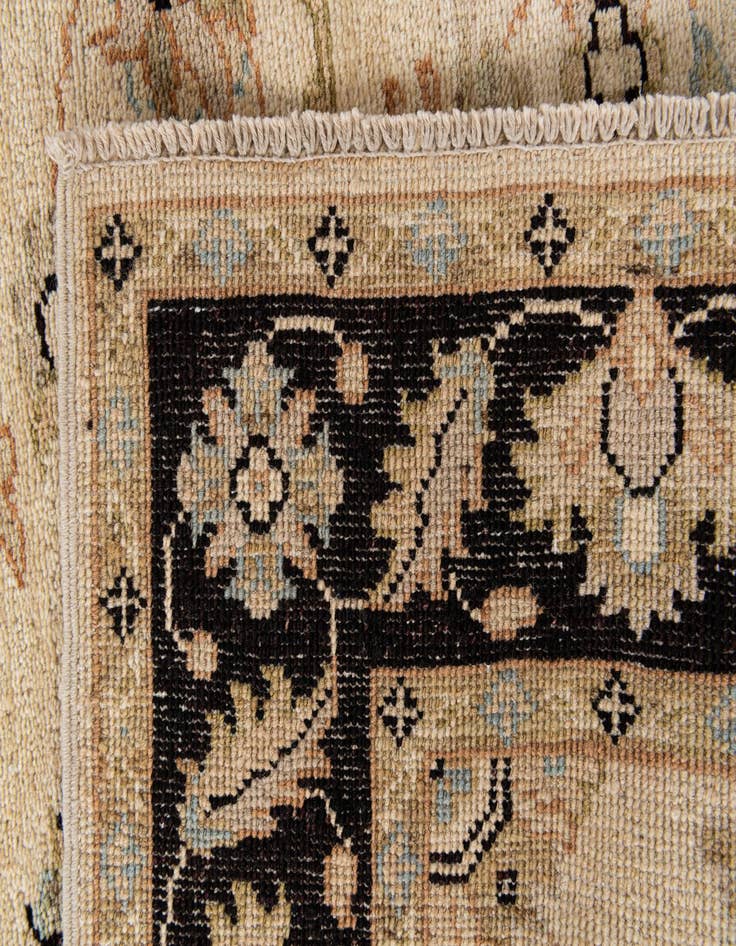 Detail image of  3' x 19' 4  Hand Knotted Peshawar Ziegler Runner Rug