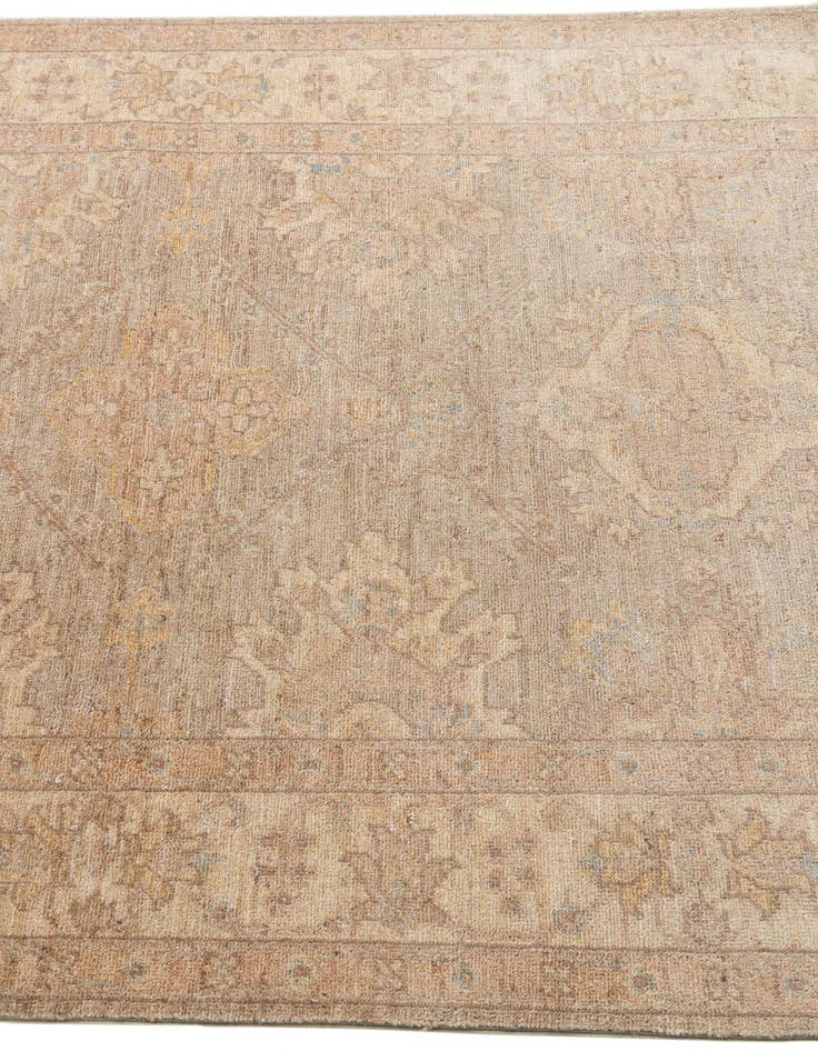 Detail image of  4' 1 x 19'  Hand Knotted Peshawar Ziegler Runner Rug