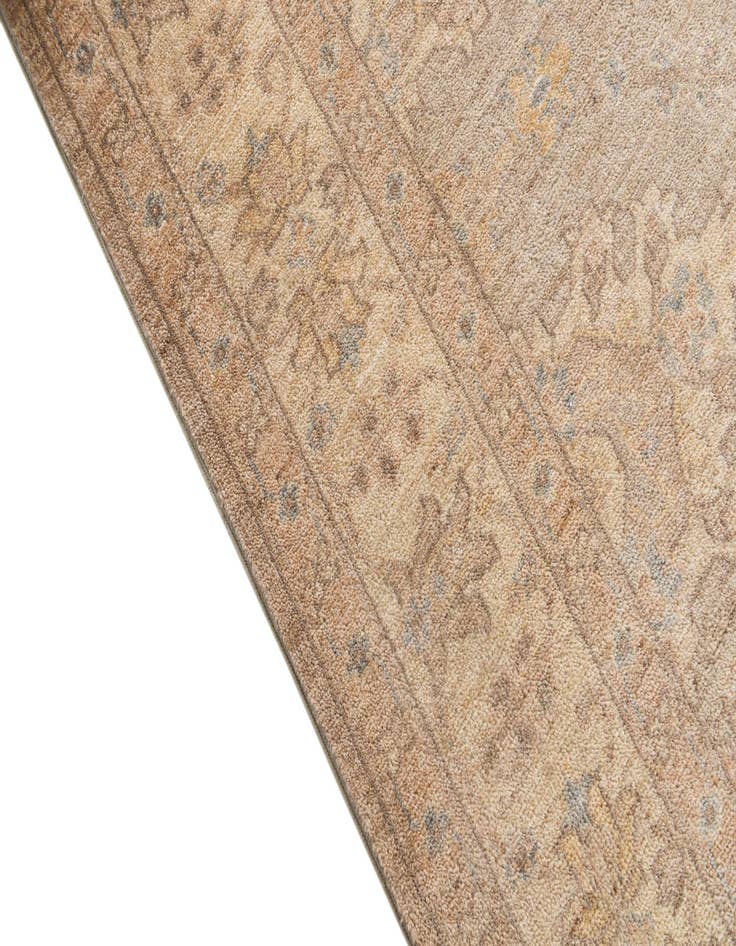 Detail image of  4' 1 x 19'  Hand Knotted Peshawar Ziegler Runner Rug
