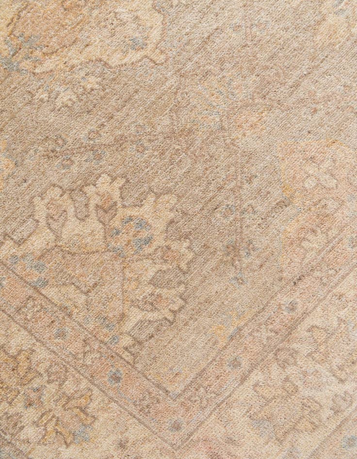 Detail image of  4' 1 x 19'  Hand Knotted Peshawar Ziegler Runner Rug