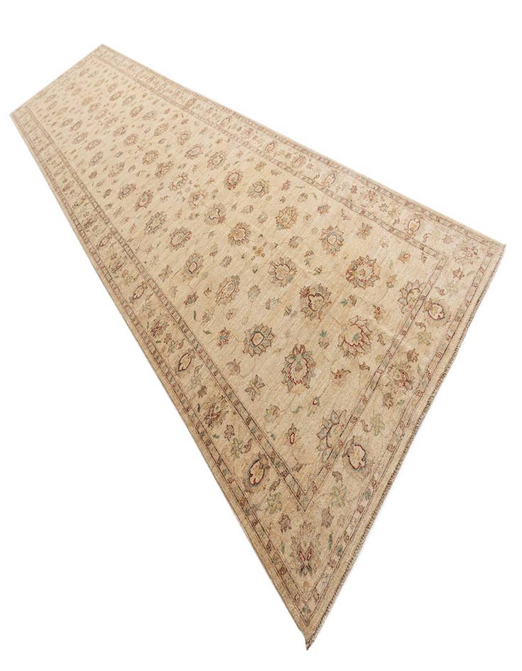 Detail image of  5' x 19'  Hand Knotted Peshawar Ziegler Runner Rug