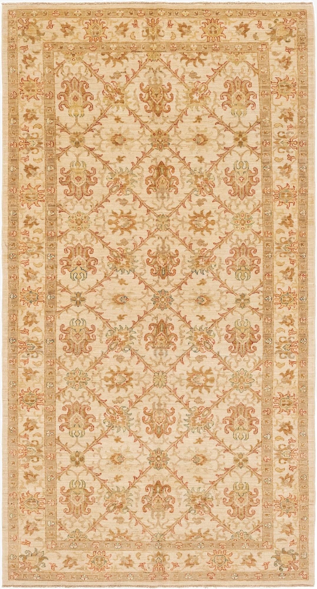  5' x 9' 6  Hand Knotted Peshawar Ziegler Runner Rug