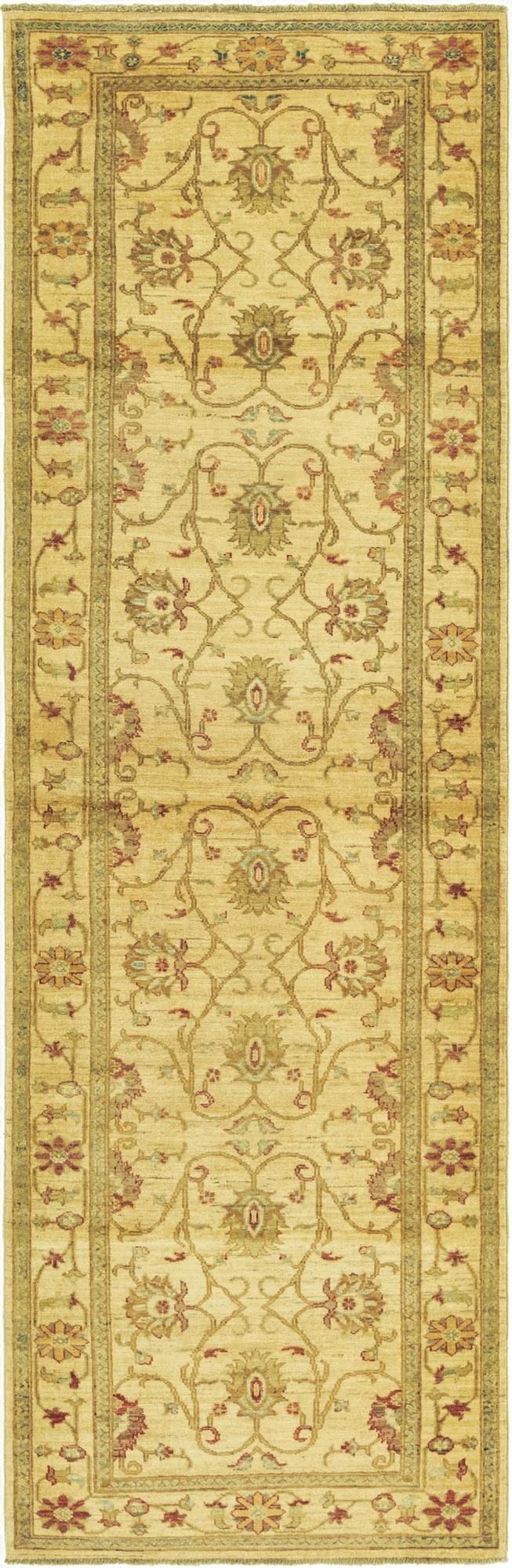  3' x 9' 5  Hand Knotted Peshawar Ziegler Runner Rug