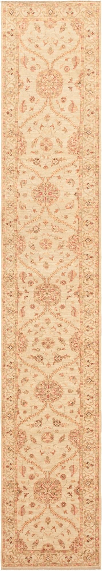  2' 7 x 16' 7  Hand Knotted Peshawar Ziegler Runner Rug