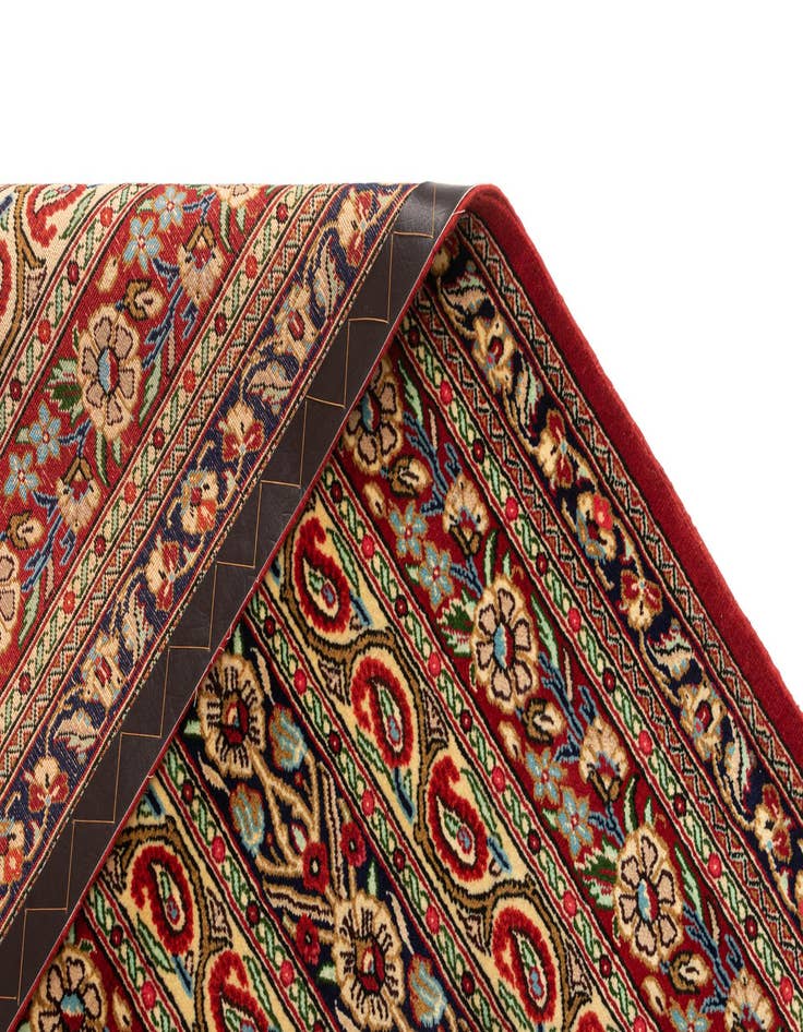 Detail image of  2' 6 x 6' 5  Hand Knotted Qom Persian Runner Rug