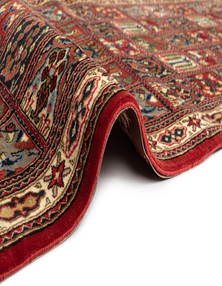 Detail image of  2' 6 x 6' 10  Hand Knotted Qom Persian Runner Rug