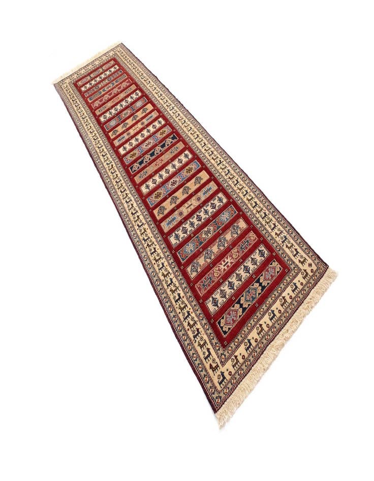 Detail image of  2' 9 x 9' 6 Sumak Kilim Runner Rug