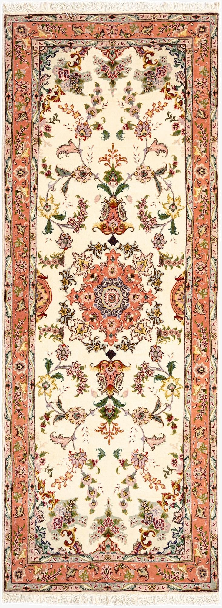  2' 8 x 7' 3 Tabriz Runner Rug