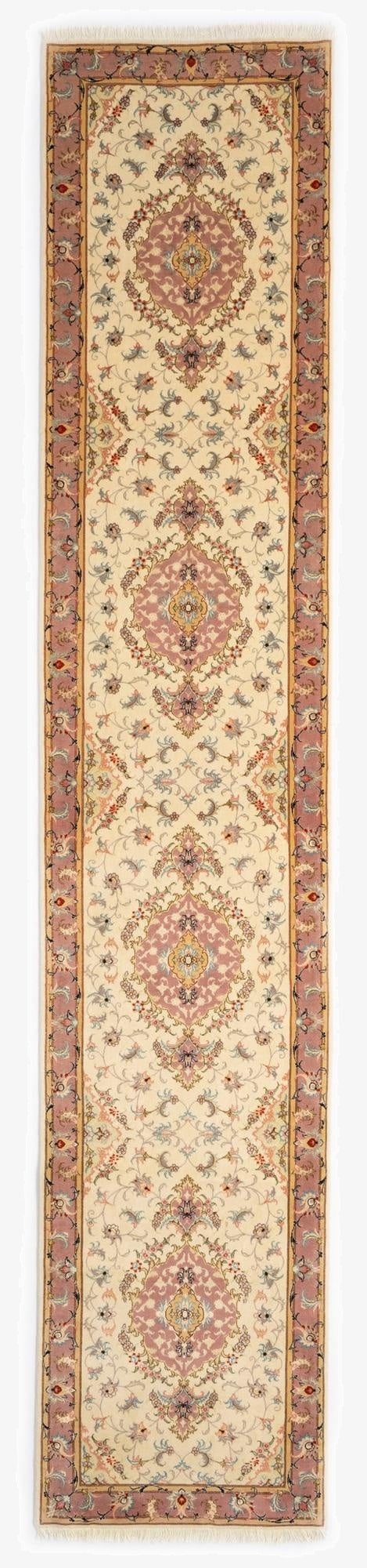  2' 7 x 13' 5 Tabriz Runner Rug