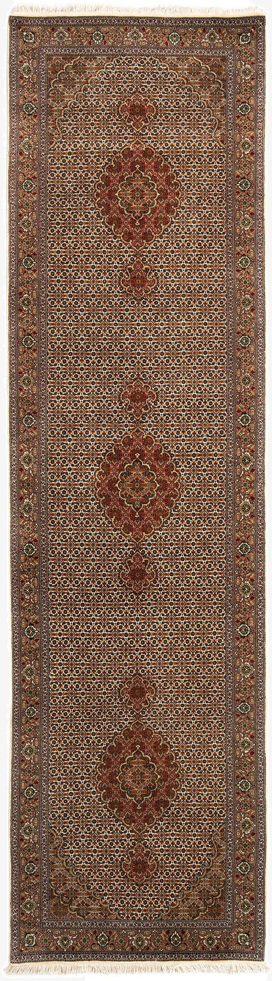  3' 6 x 13' 3 Tabriz Wool Runner Rug