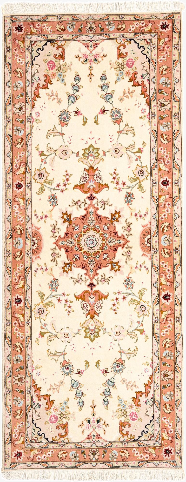  2' 9 x 7' 1 Tabriz Runner Rug
