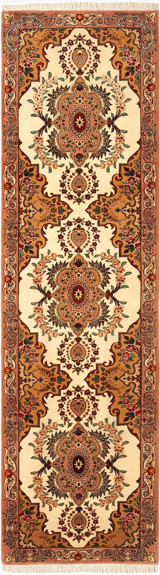  2' 10 x 9' 9 Tabriz Runner Rug