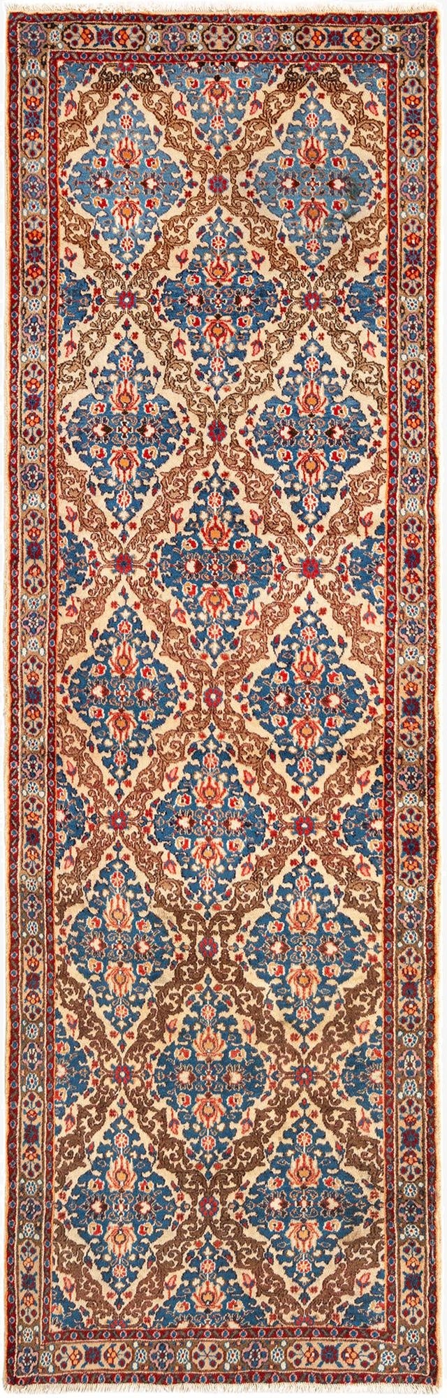  3' 3 x 9' 11 Tabriz Wool Runner Rug