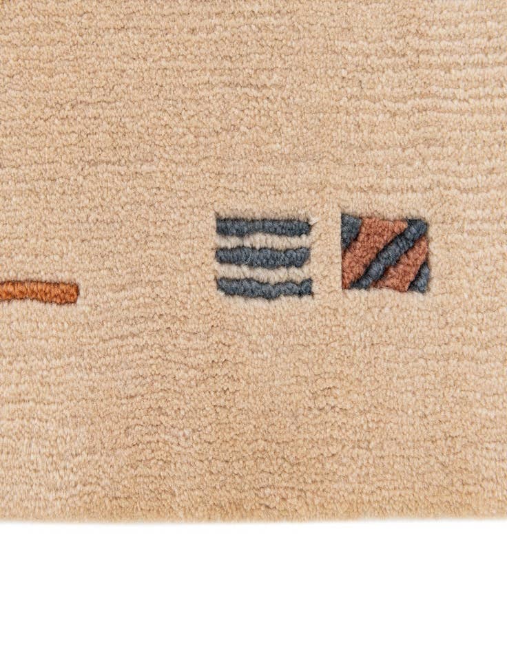 Detail image of  2' 7 x 11' 6  Hand Knotted Tibet Wool Runner Rug