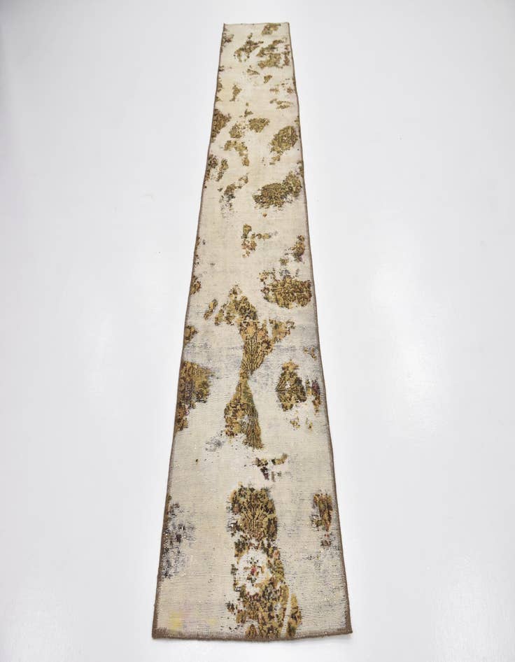 Detail image of  2' 4 x 12' 4  Hand Knotted Ultra Vintage Persian Wool Runner Rug