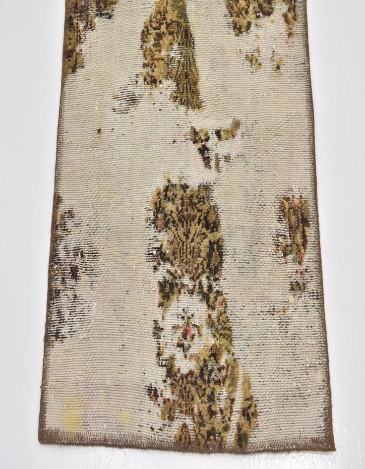 Detail image of  2' 4 x 12' 4  Hand Knotted Ultra Vintage Persian Wool Runner Rug