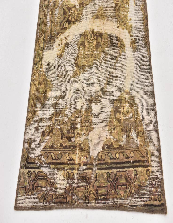 Detail image of  2' 10 x 9' 4  Hand Knotted Ultra Vintage Persian Wool Runner Rug