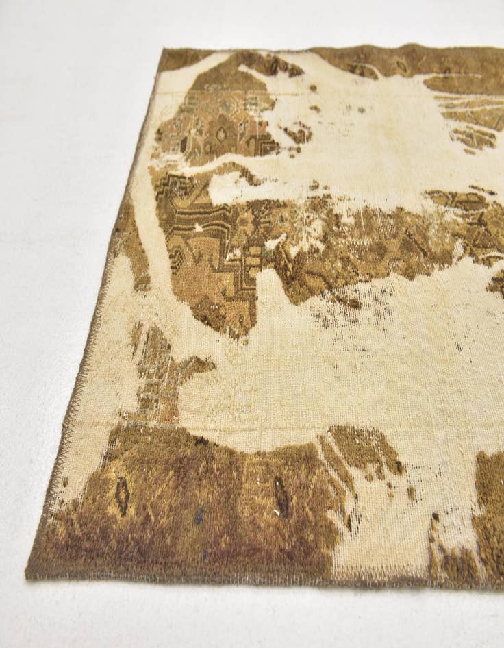 Detail image of  3' x 6'  Hand Knotted Ultra Vintage Persian Wool Runner Rug